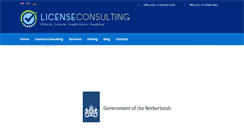 Desktop Screenshot of licenseconsulting.com